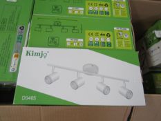Kimjo Ceiling Light, Model (D0465) 4 Way, Rotating, Black, Unchecked & Boxed. RRP £39.