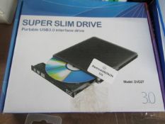 Super Slime Portable Drive USB 3.0 - Unchecked & Boxed.