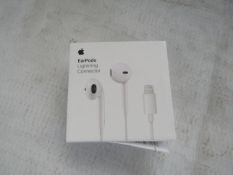 Iphone Ear Pods, Lightning Connector, Unchecked & Boxed.