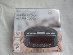LLOYTRON AM/FM Radio Alarm Clock - Unchecked & Boxed.