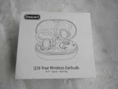 Dascert Q38 True Wireless Earbuds - Unchecked & Boxed - RRP CIRCA £29.99