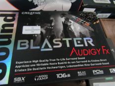 Creative Sound Blaster Audigy FX 5.1 PCIe Sound Card with SBX Pro Studio - Unchecked & Boxed - RRP