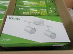 Kimjo Ceiling Light, Model (D0488) 2 Way, Rotating, Black, Unchecked & Boxed. RRP £19.