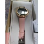 Ladies Rose Gold Smart Watch With Pink Strap - Unchecked & Boxed.