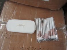 Lumina Lux 12 piece Brush set and carry case, new