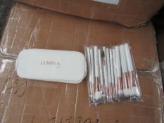 Lumina Lux 12 piece Brush set and carry case, new