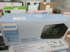 Philips Clock Radio, 3000 Series, Unchecked & Boxed.
