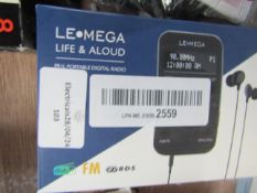 LE MEGA Life & Loud Pril Portable Digital Radio - Unchecked & Boxed.