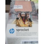 HP Sprocket Instantly Print 2 x 3" Photos From Your Smart Phone - Unchecked & Boxed - RRP CIRCA £