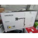 Onkorn Black Free Standing Monitor Desk Mount, Unchecked & Boxed.