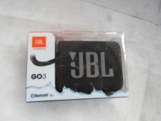 JBL GO 3 - Wireless Bluetooth portable speaker, 5 Hours of Playtime, integrated loop for travel with