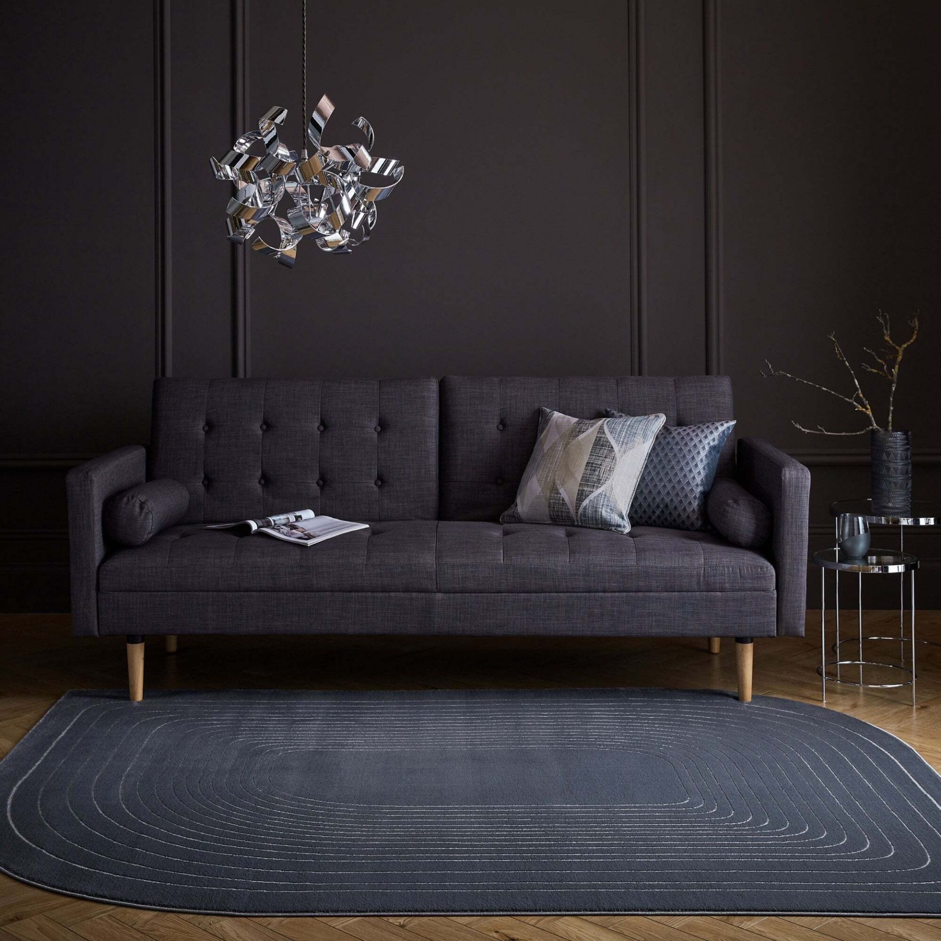 Montreal D040 Tobias Shaped Rug In Grey 120X170Cm RRP 35About the Product(s)Range: MONTREAL