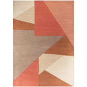 Neutral D040 Nori Geometric Wool Rug In Blush/Multi 120X170Cm RRP 89About the Product(s)Range: