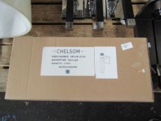 Chelsom - Set of 2 Chelsom - Black Wood Effect & Chrome Wall Light - Good Condition.