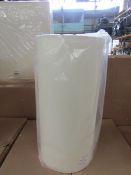 4x Chelsom Oyster/Cream Long Cylinder Shades, Model: QBX/P/OY - Unused & Boxed.