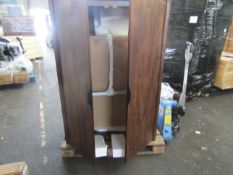 Oak Furnitureland Detroit Solid Hardwood and Metal Double Wardrobe RRP 699.99About the Product(s)