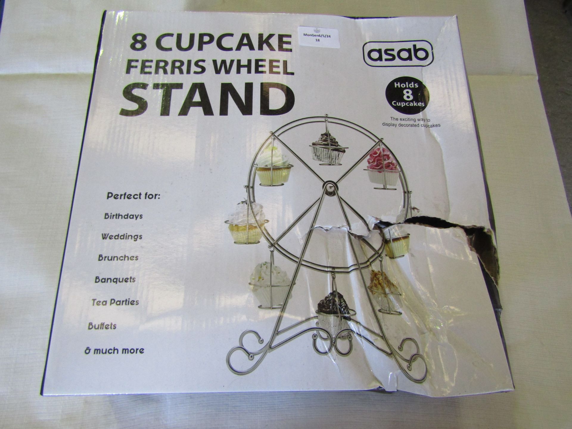 Asab 8 Cupcake Ferris Wheel Stand - Unchecked & Boxed.