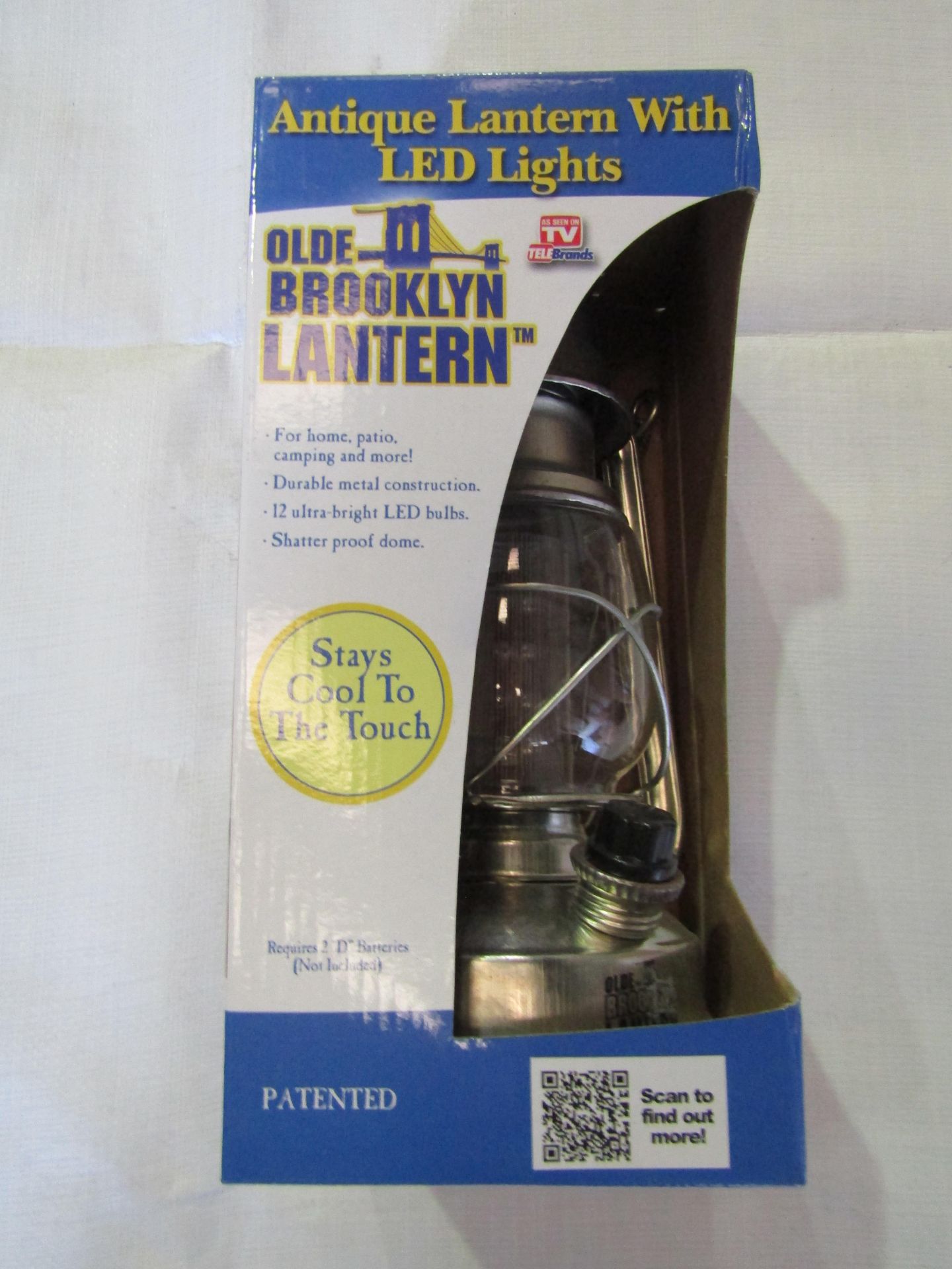 Olde Brooklyn Lantern, Antique Lantern With LED Lights - Unchecked & Boxed.