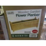 Asab Large Wooden Garden Flower Planter - Unchecked & Boxed.