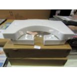 2x Asab Toilet Stool, Unchecked & Boxed.