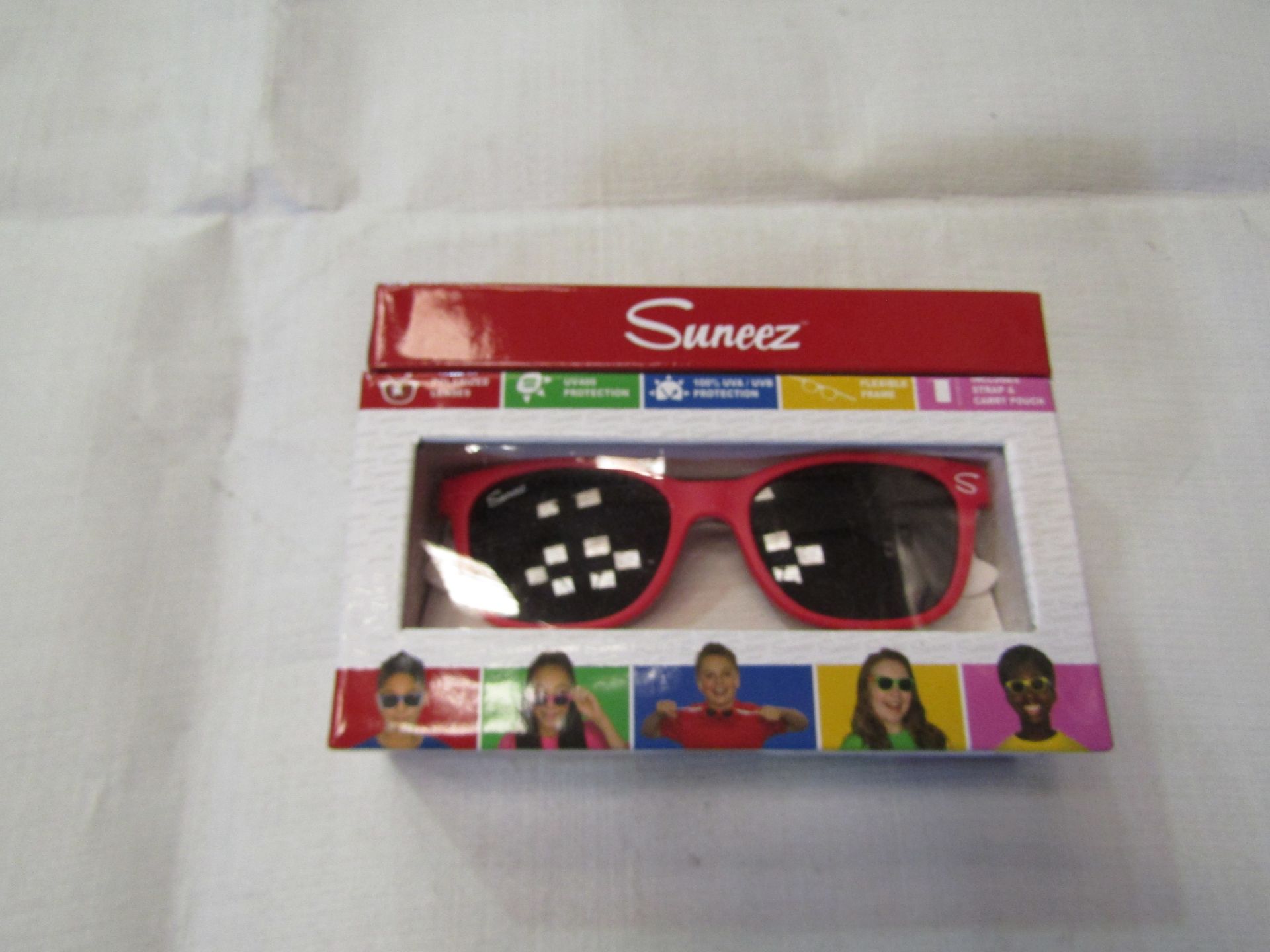 10x Suneez Sun Glasses, Red - New & Boxed.