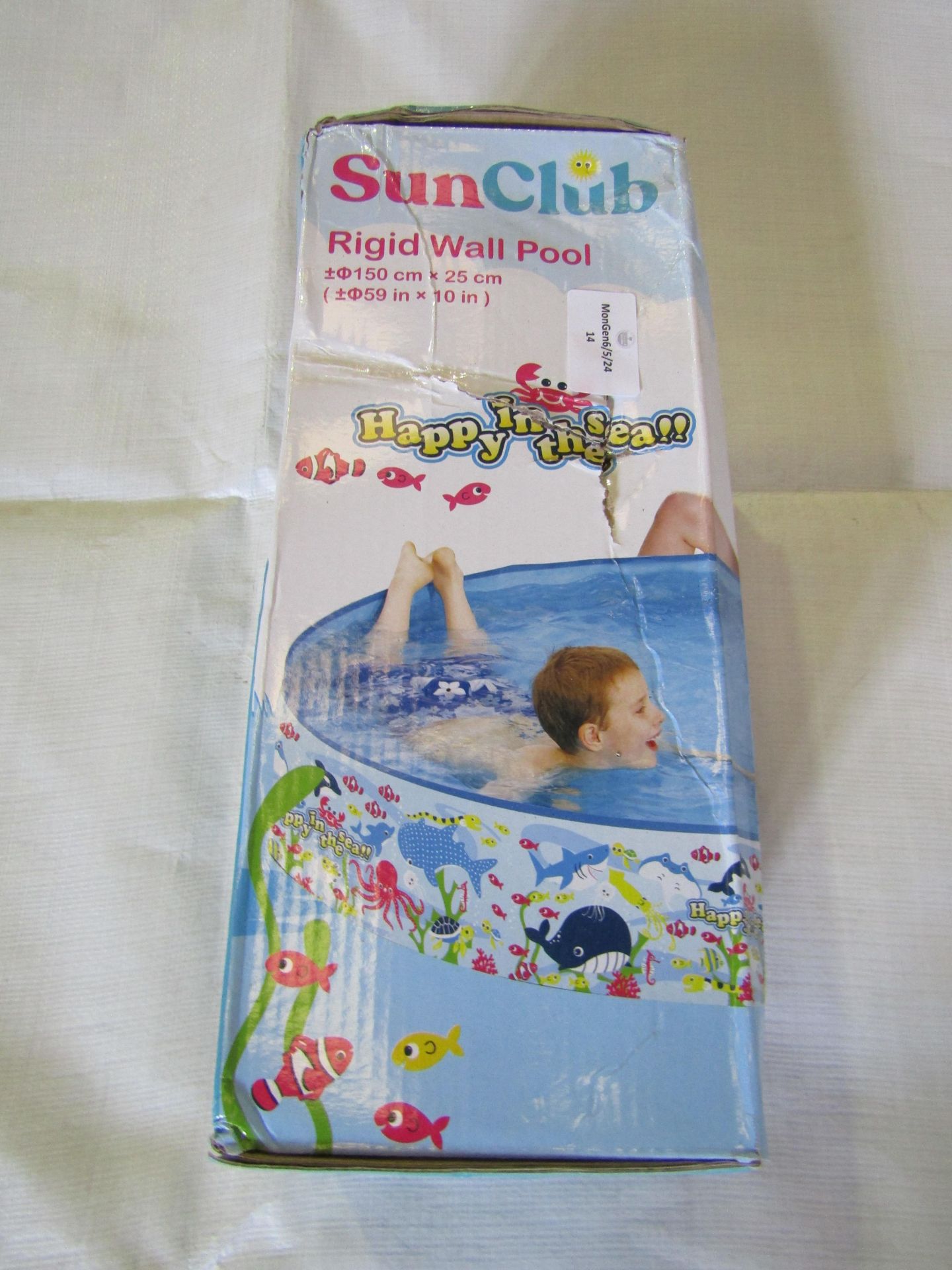 Sunclub Rigid Wall Pool, Size: 150x25cm - Unchecked & Boxed.