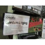 Asab 4pc Garden Edging, Brick Effect - Unchecked & Boxed.