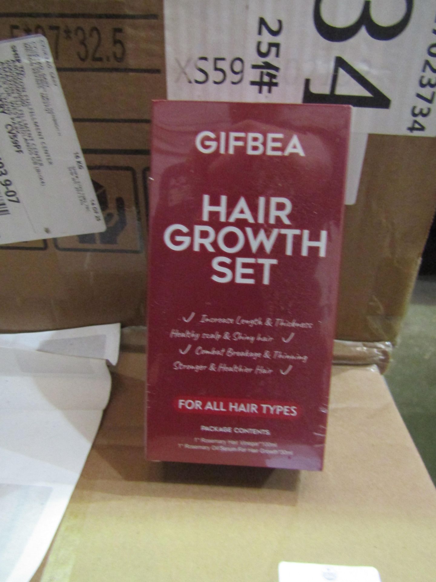 5x Gifbea Hair Growth Set( Rosemary Oil/Serum For Hair Growth) New & Packaged Use Within 12 Months