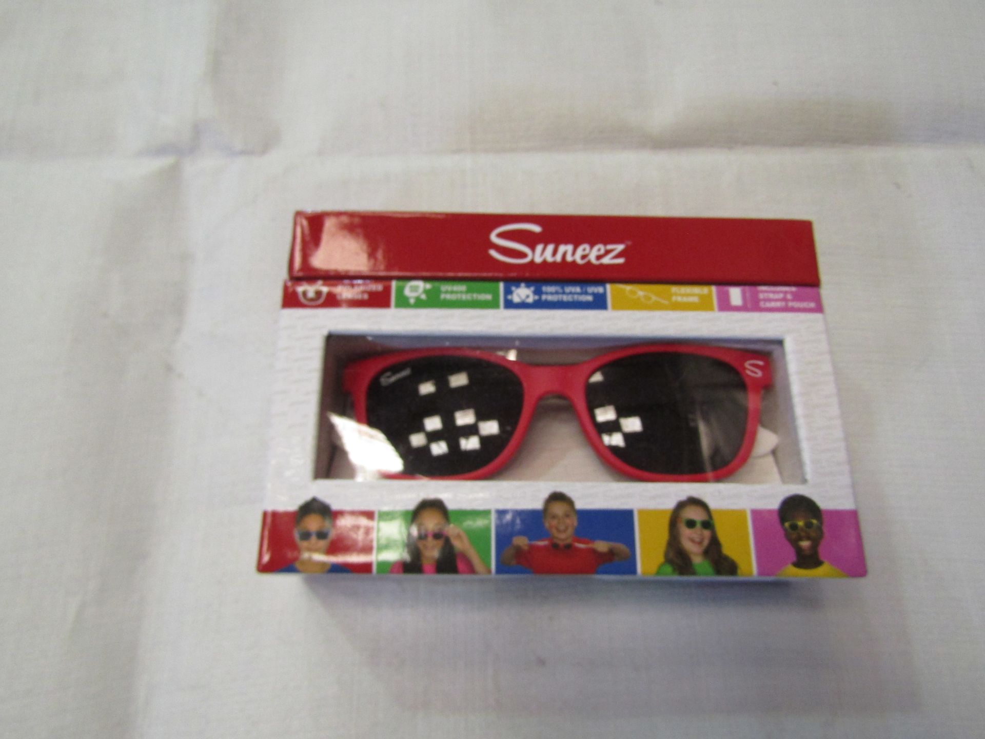 10x Suneez Sun Glasses, Red - New & Boxed.