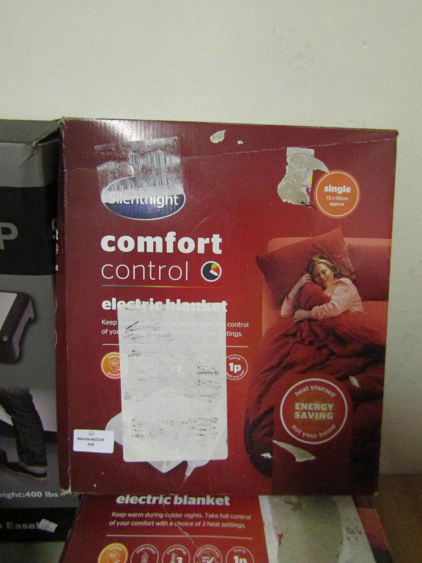 3x Silentnight Comfort Control Electric Heated Blanket, Single - Unchecked & Boxed.