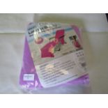 2x Asab Lounge Buddy Beach Towel Bag With Dual Pockets Pink, Size: 186x61cm - Unchecked & Packaged.