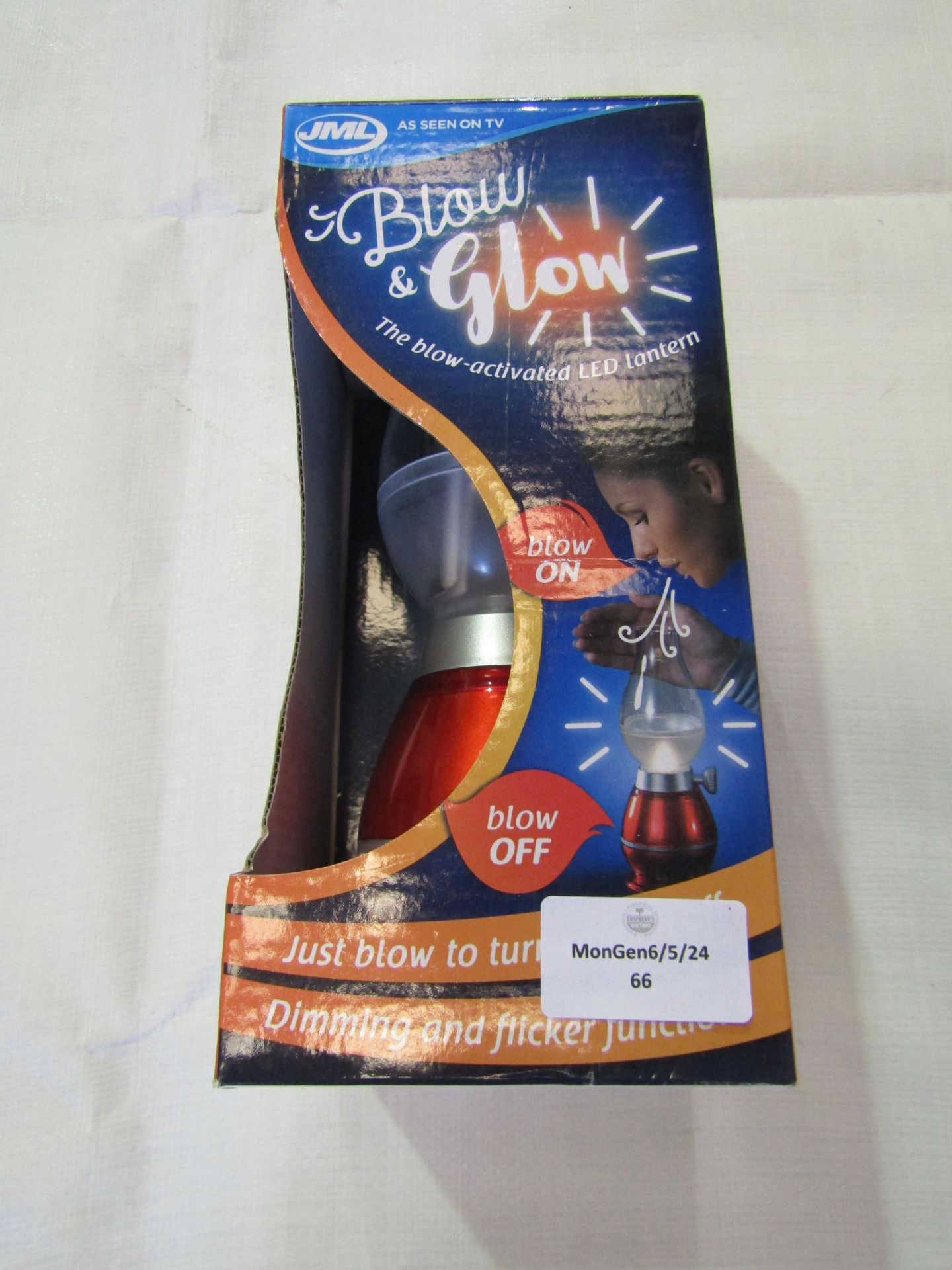 JML Blow & Glow The Blow Activated LED Lantern - Unchecked & Boxed.