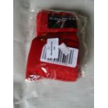 Leather Opening Red Boxing Gel Gloves, Size: M - Unused & Packaged.