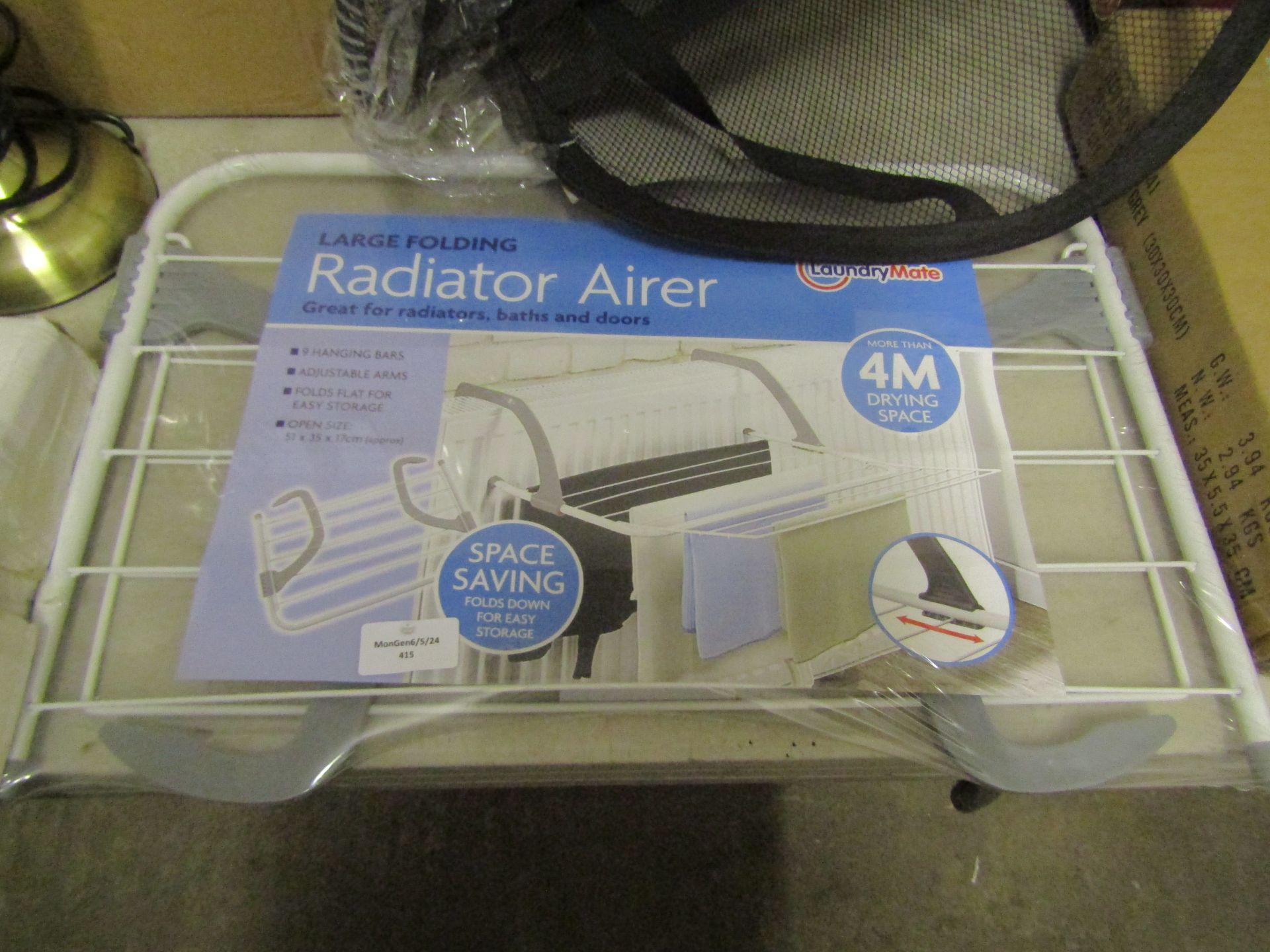 Laundry Mate Large Folding Radiator Airer, Unchecked & Packaged,