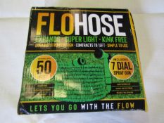 Flohose Durable, Strong, Kink Free 50Feet Garden Hose - Unchecked & Boxed.
