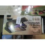 2x Items Being - 1x Asab Counterfeit UV Money Detector - 1x Asab Automatic Card Shuffler, Battery