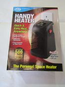 JML 500w Handy Plug In Heater - Unchecked & Boxed.
