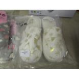 Ladies Slippers, Size 40-41, Unchecked & Packaged.