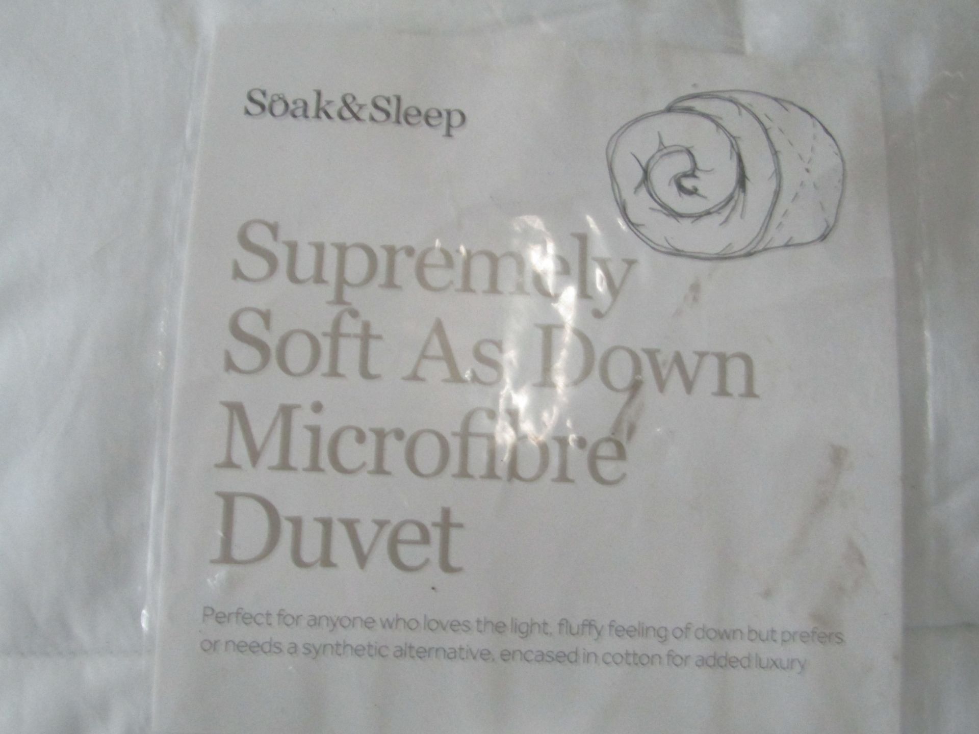 Soak & Sleep Soak & Sleep 10.5 Tog Soft As Down Microfibre King Duvet RRP 70About the Product(s)