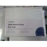Soak & Sleep Soak & Sleep Chalk Pure Hemp Standard Housewife Pillowcase Pair RRP 20About the