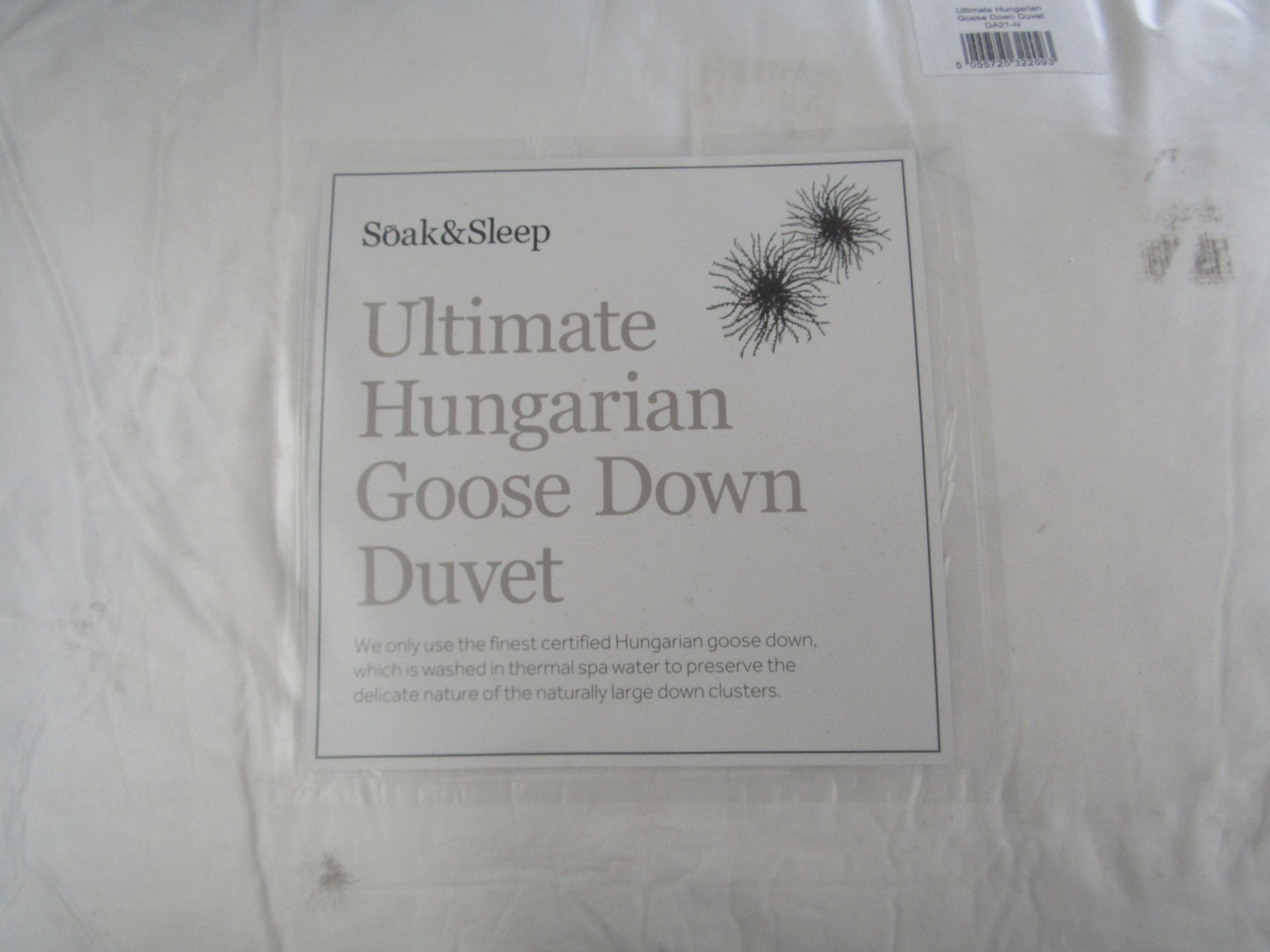 Soak & Sleep 90% Hungarian Goose Down Duvet Double 13.5 Tog RRP 225About the Product(s)Discover pure