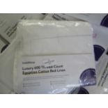 Soak & Sleep Soak & Sleep White 600TC Egyptian Cotton Standard Oxford Pillowcase Pair RRP 36About