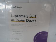 Soak & Sleep Supremely Soft As Down Duvet - Emperor - All Season RRP 188About the Product(s)Enjoy