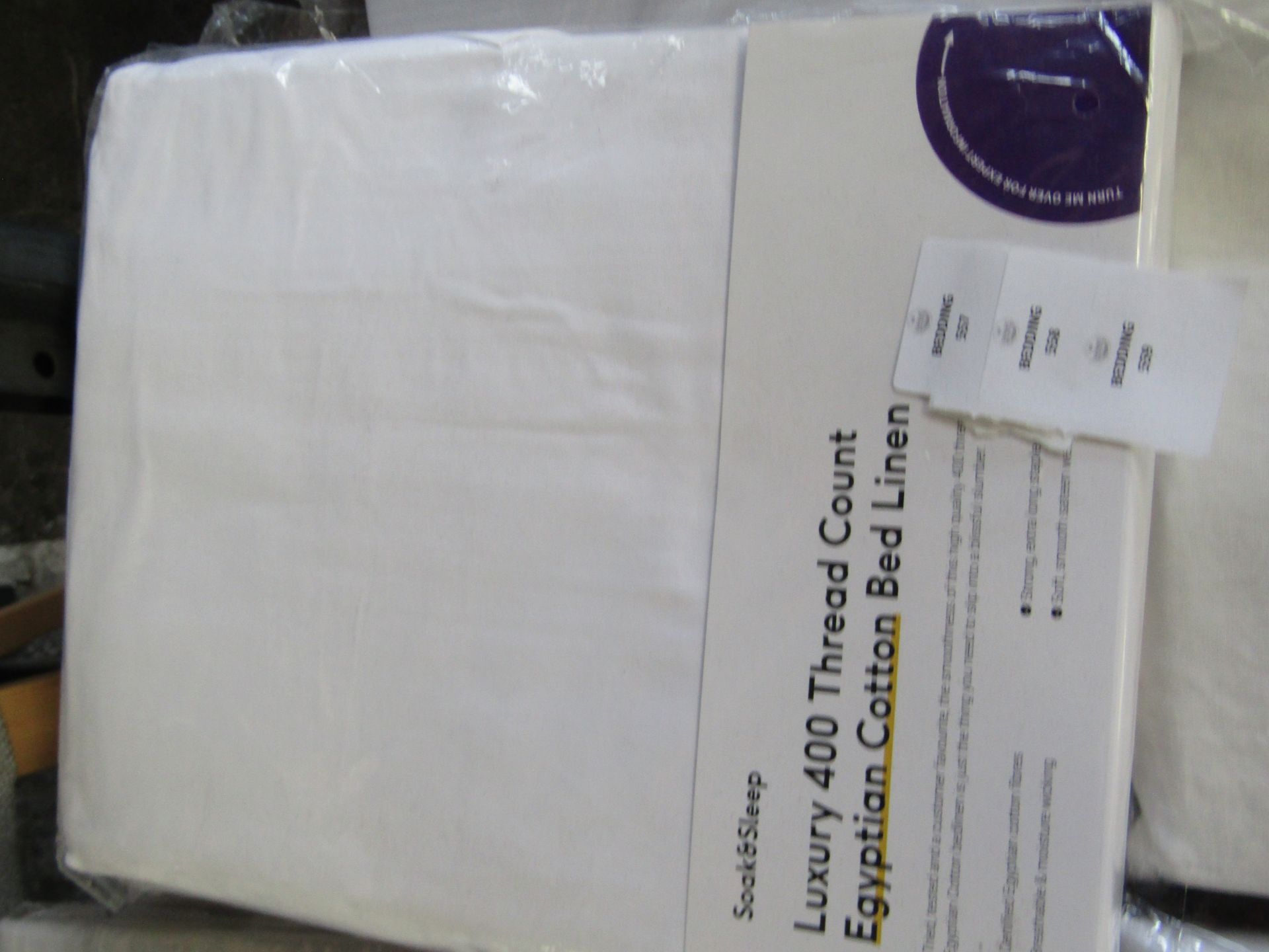 Soak & Sleep Soak & Sleep White 400TC Egyptian Cotton Double 30cm Fitted Sheet RRP 38 About the