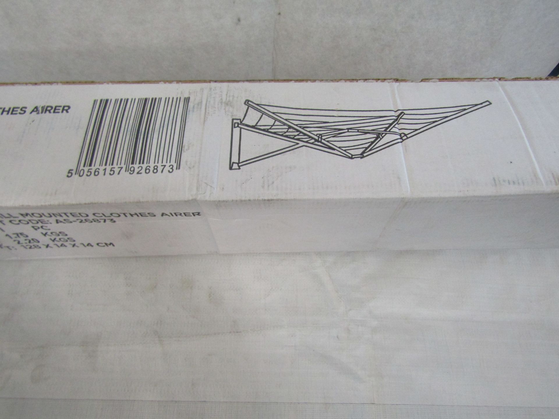 Asab - 5-Arm Wall-Mounted Clothes Airer - Unchecked & Boxed.