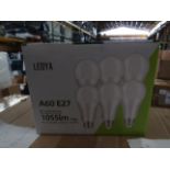 2x Boxes of 6 Ledya A60 E27 13w warm white light bulbs, new