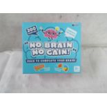 4x GamesRoom - "No Brain No Gain! " Game - New & Boxed.