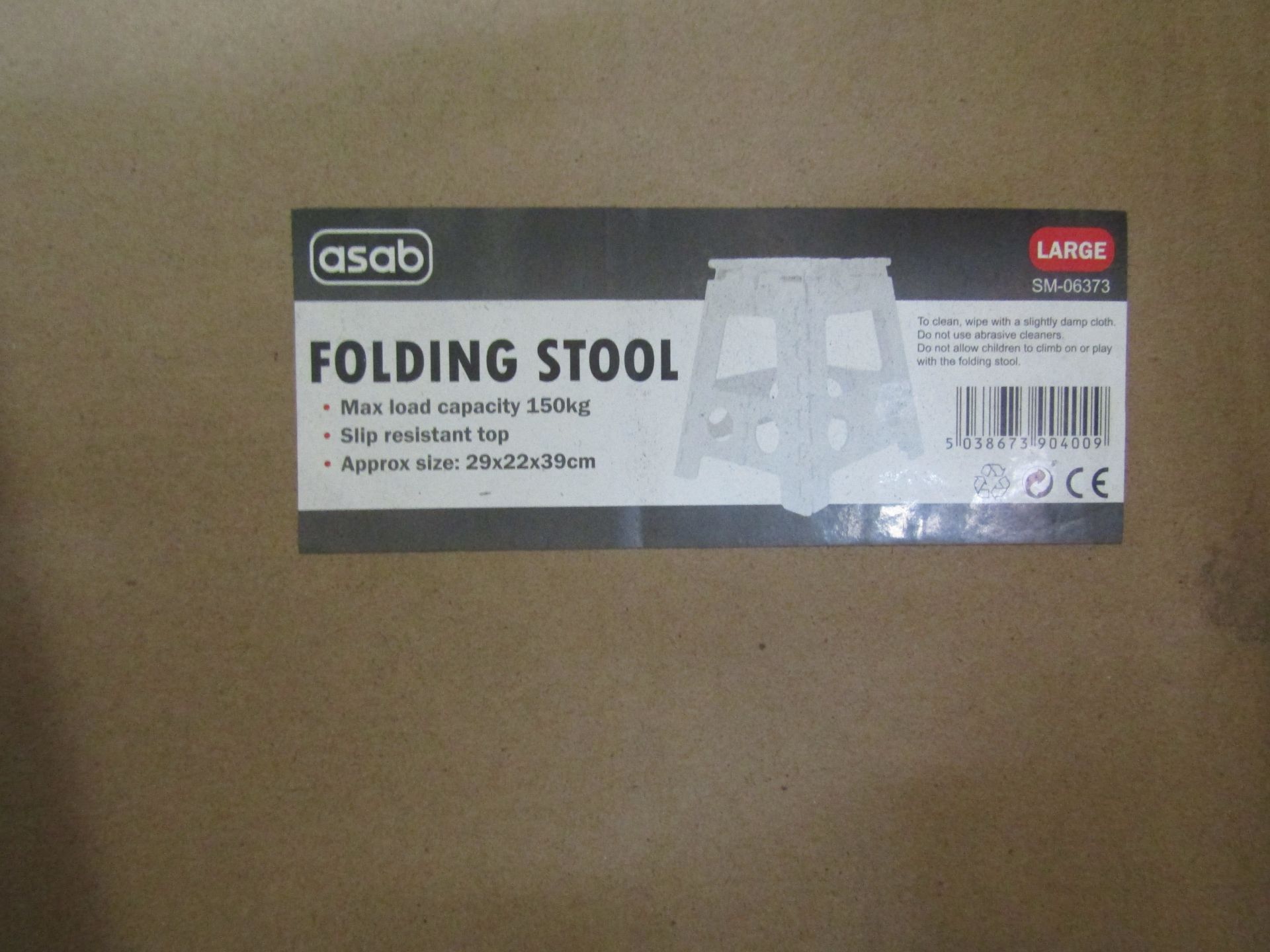 Asab - Folding Stool - Boxed.