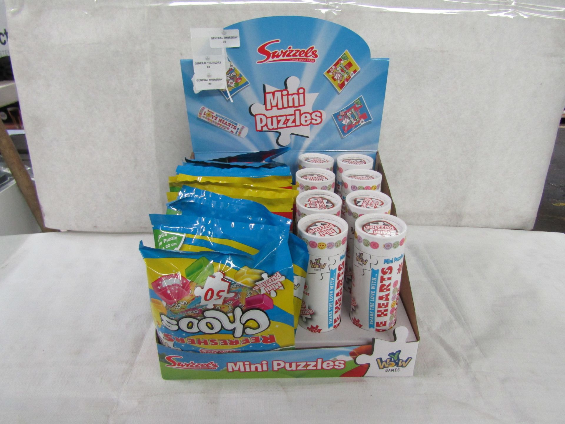 Swizzels - Big Value Puzzle Set ( 6x Love Hearts Puzzles, 5x Refreshers Choos Puzzles, 5x