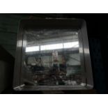 Croydex - White Metal Square Bathroom Mirror - Good Condition & Boxed.